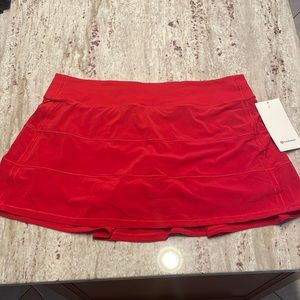 Red Lululemon skirts